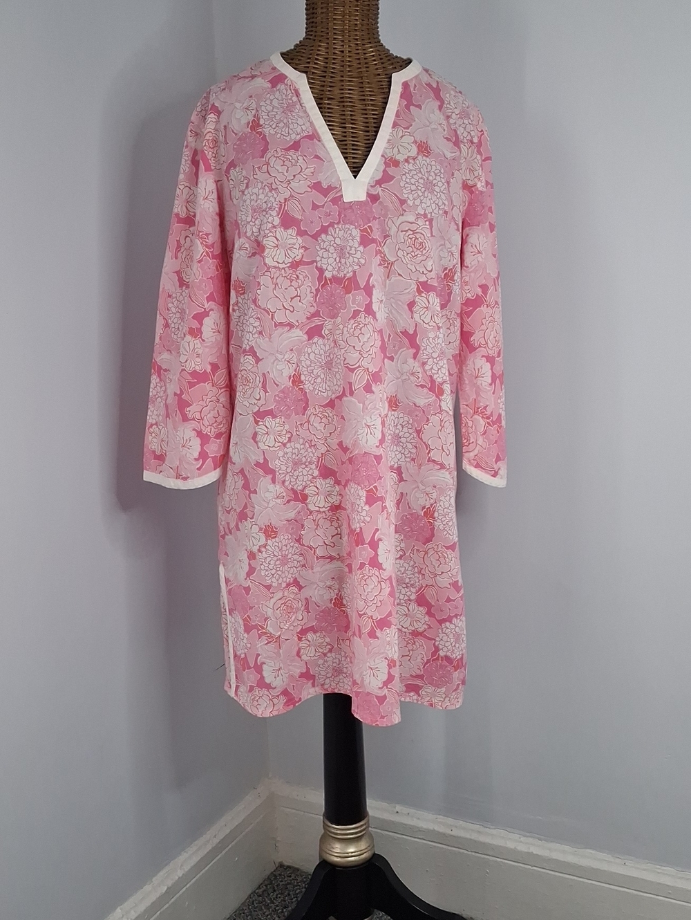 Lilly Pulitzer Pink Floral Shift Top